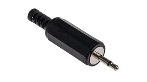 Audio Connector, Plug, Mono, Straight, 2.5 mm, Pack of 10 pieces